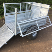 Remorque utilitaire agricole galvanisée | Remorque à cage à essieu simple ou tandem de taille personnalisée pour usage agricole