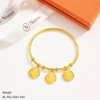 Nouveau bracelet tendance de style minimaliste, plaqué or 18 carats, avec pendentif profilé en acier inoxydable, bracelet en bambou