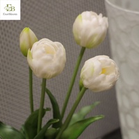 Bouquet de mariée en tulipes artificielles en PVC de haute qualité, toucher réel, tulipes en silicone pour la décoration de mariage et de la maison, directement de l'usine
