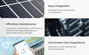 LEO LPY AC/DC 4inch 3HP 108m 15m3/h Pompes submersibles à énergie solaire pour puits profonds - Product Image 3