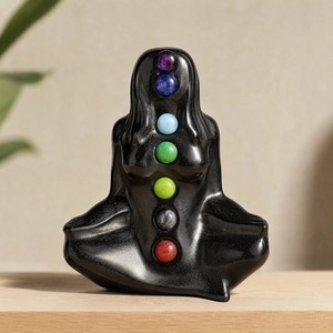 Obsidiana al por Mayor, Siete Chakras, Madre Tierra, Decoración Feng Shui para el Hogar, Tallado en Relieve, Colección Hecha a Mano - Product Image 1