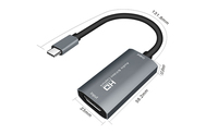 Boîtier d'enregistrement et diffusion en Streaming, HD 1080P vers usb type-c, carte d'acquisition pour jeux vidéo en direct, compatible DVD, caméra HD, appareil photo et PS4