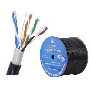 <span class=keywords><strong>Cable</strong></span> <span class=keywords><strong>LAN</strong></span> Cat5e UTP para Exteriores de 305m, Impermeable, con Certificación CE y ROSH, <span class=keywords><strong>Precio</strong></span> por Metro - Product Image 1