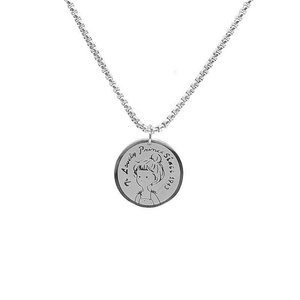 Aaku Little Prince Ins collana pendente per uomo donna Cool stile Hip-Hop Link acciaio titanio Versatile accessorio a forma di cartone animato - Product Image 1