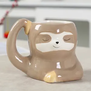 China Exquisite Wholesale Supplier Ceramic Animal Unicorn Mug with Handle for Kids Friends Cute Porcelain Rainbow Unicorn CupsCe