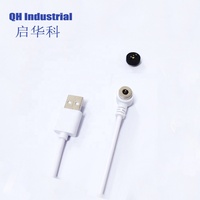 Accesorios de carga de dispositivos electrónicos Conector pin Pogo magnético macho y hembra de 1 PIN para cargador de energía de cable PCB
