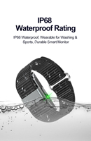 Reloj Inteligente S01 de 130 mAh con Alarma, Monitor de Ritmo Cardíaco, Sueño, Ciclo Menstrual Femenino, Rastreador de Actividad Física, Resistente al Agua IP68, Pulsera Inteligente