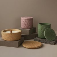 Bocaux à bougies vides faits à la main Unique en céramique récipients de bougies parfumées pour la décoration intérieure bougeoir personnalisé conteneurs rétro