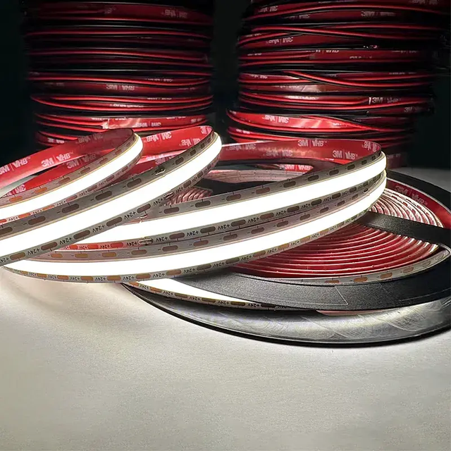 Custom High CRI 90/95/97 Box Dam COB LED Strip with Customizable CCT 12V/24V Dimmable