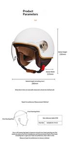 Casco de Seguridad Retro ABS para Motocicleta y Automóvil Eléctrico, Precio de Fábrica, para Hombre y Mujer, Cuatro Estaciones, Invierno - Product Image 6