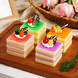 Modelos de Pastel de Mousse de PU Ecológicos al por Mayor, Postres Simulados, Comida Falsa para Exhibición en Escaparates, Juguete Divertido de Comida - Product Image 6