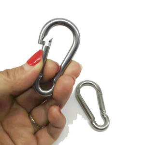 Mosquetón de Escalada de 5 mm M5, Acero Inoxidable 304, Uso Industrial, Acabado Pulido - Product Image 2