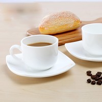 Ensemble tasse et soucoupe à café latte grande capacité, style nordique minimaliste, élégant pour le thé de l'après-midi, idéal pour la décoration de la maison ou du café
