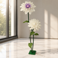 Bunga Dahlia Artifisial Real Touch Berkualitas Tinggi Grosir untuk Dekorasi Pernikahan, Rumah, dan Pengaturan Adegan