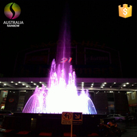 Fuente de Jardín Teemall para Exteriores, Cuadrada, con Luces LED de Colores, Programable, para Decoración