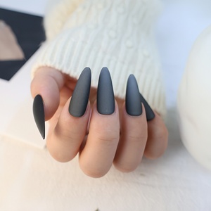 T422ขายส่งที่ถูกที่สุดกดบนเล็บ, แสงจันทร์สีขาว, ทำเล็บเสร็จสไตล์ INS, ถอดออกได้ - Product Image 4