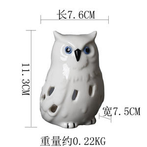 <strong>Owl</strong> Melting Wax Burner Aroma <strong>Candle</strong> <strong>Holder</strong> Ceramic Essential Oil Diffuser Home Decoration Warmer Wholesale - Product Image 6