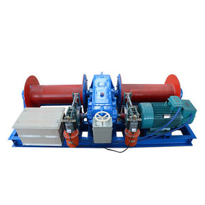 Verricello <span class=keywords><strong>Elettrico</strong></span> <span class=keywords><strong>a</strong></span> Frizione con Doppio <span class=keywords><strong>Tamburo</strong></span> per Trazione <span class=keywords><strong>a</strong></span> Lunga Distanza con Fune Metallica Continua - Product Image 3
