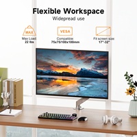 MD8 17 "-32" 10kg Bras de moniteur unique à ressort à gaz économique Support de bureau Support d'écran pour ordinateur Support VESA