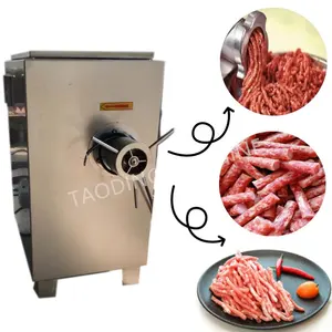 Yüksek çıkış ticari domuz değirmeni sosis et kıyma makinesi kıyma et dolum ve paketleme makinesi dondurulmuş kıyma makinesi