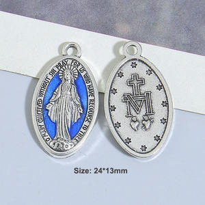 1/2 all'ingrosso professionale ''stampa Uv cattolico religioso medaglia nastro di trasferimento alla fibbia - Product Image 3