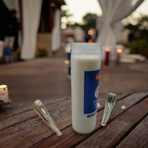 เทียนโบสถ์สูง8นิ้วเทียนสวดมนต์7วันโถแก้วเทียนแก้วเทียนบูชาสำหรับการให้แสงสว่างอย่างต่อเนื่อง - Product Image 1