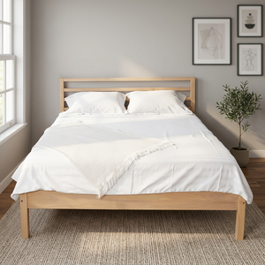 Base de Cama de Madera de Pino Natural, Diseño Japonés Moderno y Simple, Duradera, Tamaño 1m6 x 2m, para Todas las Edades, Muebles para el Hogar - Product Image 2
