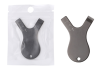 Brosse de levage de cils en acier inoxydable doré avec logo personnalisé avec peigne en forme de Y séparant les cils pour la teinture permanente