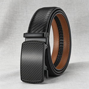 Hebilla de Cinturón de Aleación con Bloqueo Automático, Hebilla Deslizante de Trinquete Negra Mate, Estilo Formal de 35 mm para Hombre - Product Image 3