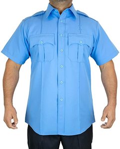 100% Polyester Short Sleeve <strong>Uniform</strong> Shirt Wholesale Security <strong>Prison</strong> Guard Officer <strong>Uniform</strong> Shirts for Men - Product Image 6