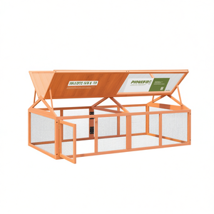 Caja de Madera Maciza de Pino para Animales Pequeños, 78.7x44.3x29.1 cm, Color Marrón, Resistente, para Exteriores - Product Image 1