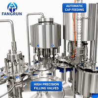 Machine de remplissage de bouteilles d'eau pure minérale industrielle entièrement automatique à grande vitesse monobloc 3 en 1 (rinçage, bouchage, remplissage)