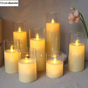 Bougies électroniques sans flamme à piles en verre acrylique <span class=keywords><strong>LED</strong></span> pour anniversaires, fêtes et Nouvel An - Product Image 6