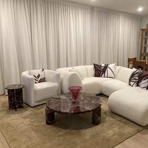 Tavolino Morden in <span class=keywords><strong>marmo</strong></span> di lusso per soggiorno viola <span class=keywords><strong>rosso</strong></span> <span class=keywords><strong>marmo</strong></span> mobili da <span class=keywords><strong>tavolo</strong></span> - Product Image 2