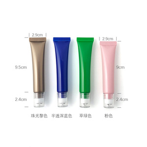 10g Customize logo Lip Gloss Tubes Cosmetics Packaging Bottle 10ml Green Empty Metal <b>Applicator</b> Squeeze Lip Balm Plastic Tube - Product Image 5