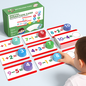 Jeu de blocs de construction éducatifs pour enfants, cartes numériques d'arithmétique, puzzle pour apprendre l'addition, la soustraction, jouet <span class=keywords><strong>logique</strong></span> - Product Image 4