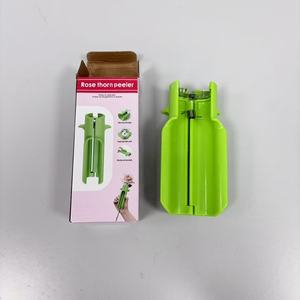 Herramienta para quitar hojas de flores verdes, para bricolaje, jardinería en casa, floristería, removedor de espinas de rosas, cortador de hojas, limpiador de tallos de rosas. - Product Image 6
