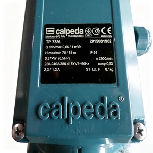 Bomba de Vórtice Calpeda TP78 0.37KW de Hierro Fundido para Alimentación de Calderas y Máquinas Herramienta - Product Image 4
