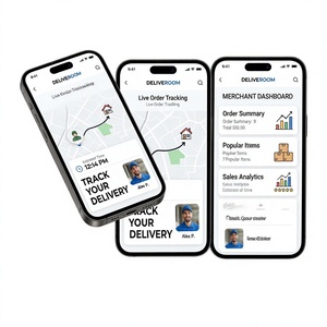 Développement d'applications de livraison personnalisées - Solution Android et iOS entièrement personnalisée avec outil de suivi et de gestion des commandes en temps réel - Product Image 1