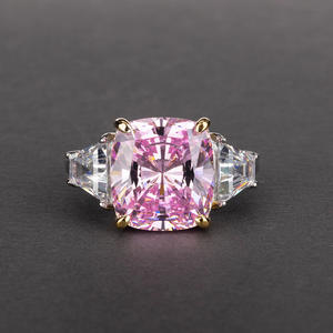 Anillo de compromiso cuadrado clásico para mujer Zirconia cúbica rodio para boda fiesta aniversario hecho plata esterlina - Product Image 2