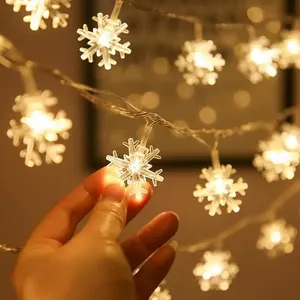 2024 Decorações de Natal para Indoor Outdoor LED String Lights Outdoor Fairy Light Festão Led Light Garland operado por bateria