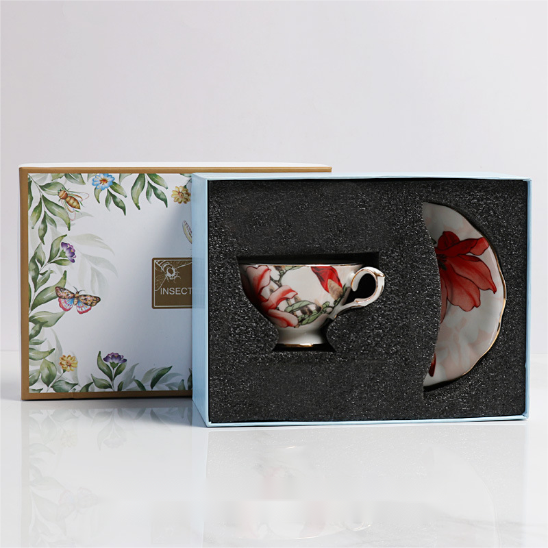 1 cup and 1 saucer  C