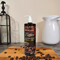 Vente en gros 500g Gel douche éclaircissant nettoyant pour le corps éclaircissant au café