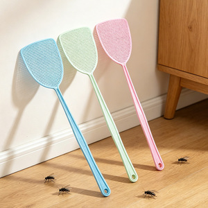 Fly Swatters Plastic Manual Household Durable Long Handle Non Toxic Simple Style - Product Image 2