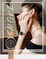 Jam Tangan Quartz Wanita dengan Tali Baja Tahan Karat, Nilai Estetika Tinggi dan Gaya Minimalis