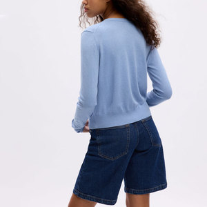 <span class=keywords><strong>Cardigan</strong></span> lavorato a maglia all'ingrosso <span class=keywords><strong>Cardigan</strong></span> con scollo a V da <span class=keywords><strong>donna</strong></span> in <span class=keywords><strong>cotone</strong></span> con bottone - Product Image 5