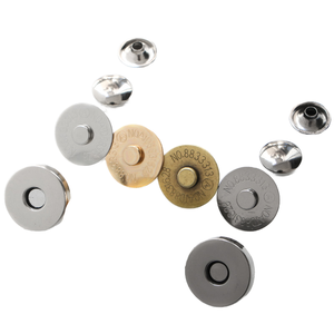 Giá thấp bán buôn kim loại từ Snap Nút 4 bộ phận thuận tiện quần áo phụ kiện không may thủ công ví túi Snap Nút - Product Image 1