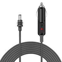 5521 chargeur de caisson de basses tout cuivre 12V équipement de voiture cordon d'alimentation allume-cigare de voiture à DC5.5 * 2.1 3 mètres
