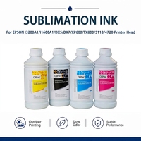 Fabricant d'encre de sublimation OBW pour l'impression textile en polyester, couleurs vives, 1000 ml, encre textile numérique pour Epson I3200A1
