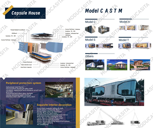 Bâtiment de bureau de luxe préfabriqué et portable en conteneurs d'acier micro-modernes, étanche et alimenté à l'énergie <span class=keywords><strong>solaire</strong></span>, type capsule spatiale - Product Image 5